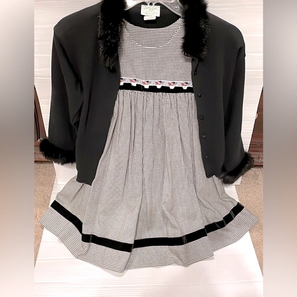 Girls Holiday Dress / Snowman w/Velvet Dress Girl Size 4 Christmas / Holiday - Picture 11 of 15